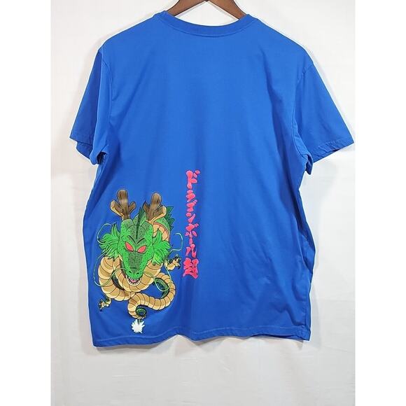 Dragonball Z Embroidered T-Shirt with Front & Back Graphics Royal Blue Size XL - Picture 4 of 8